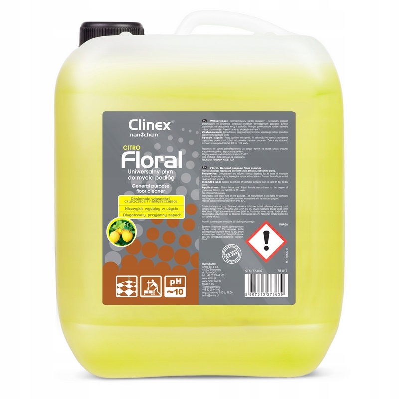 Levně Clinex Floral Citro čisticí prostředek na podlahy 10 l