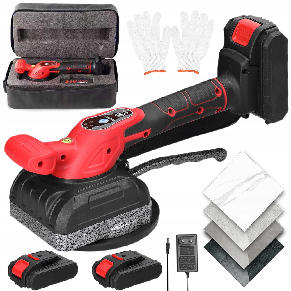 Přísavka na dlaždice Vibrátor na LCD dlaždice 2xAKU 21V Pro Set