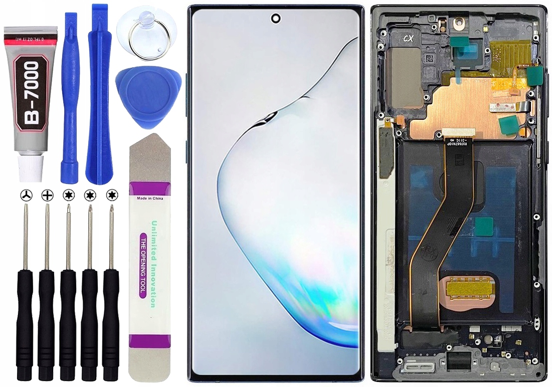 Oled displej pro Samsung Galaxy Note 10 Plus N975 LCD displej Rámeček