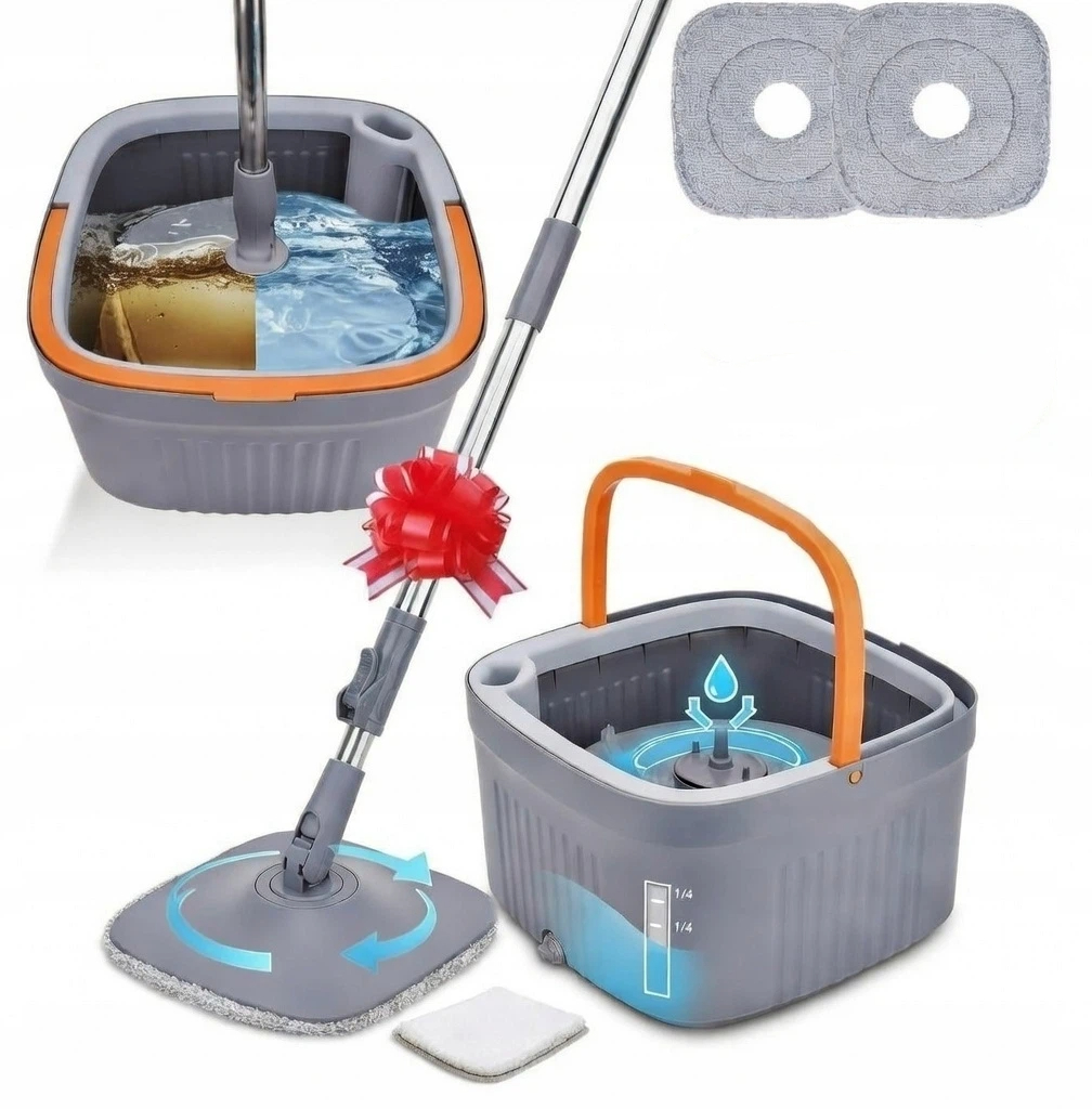 Rotační Mop Smart Mop S Oddělením Čisté A Špinavé Vody 2V1
