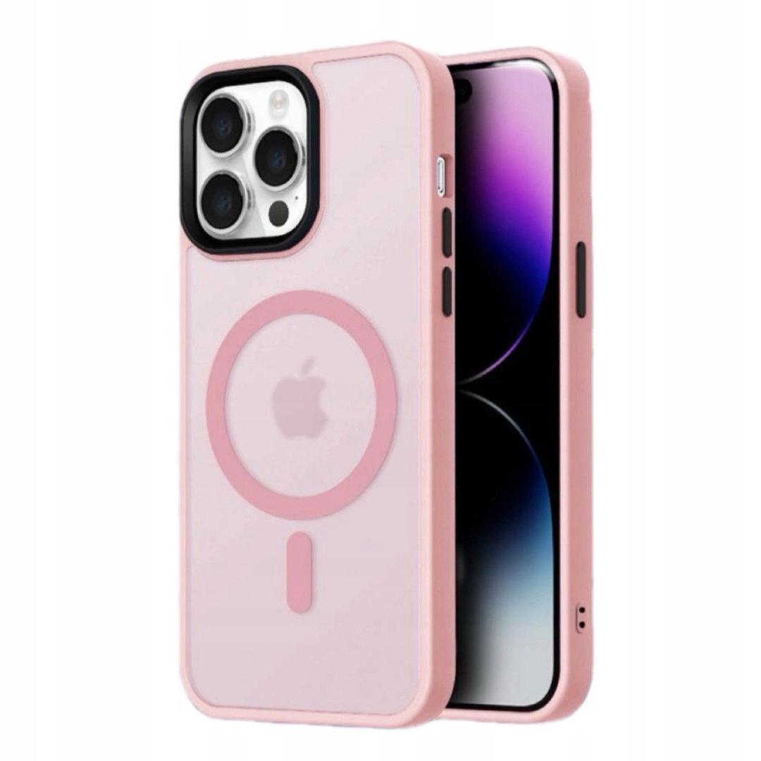 Etui Magnetic Collection MagSafe na do iPhone 16 Pro różowe