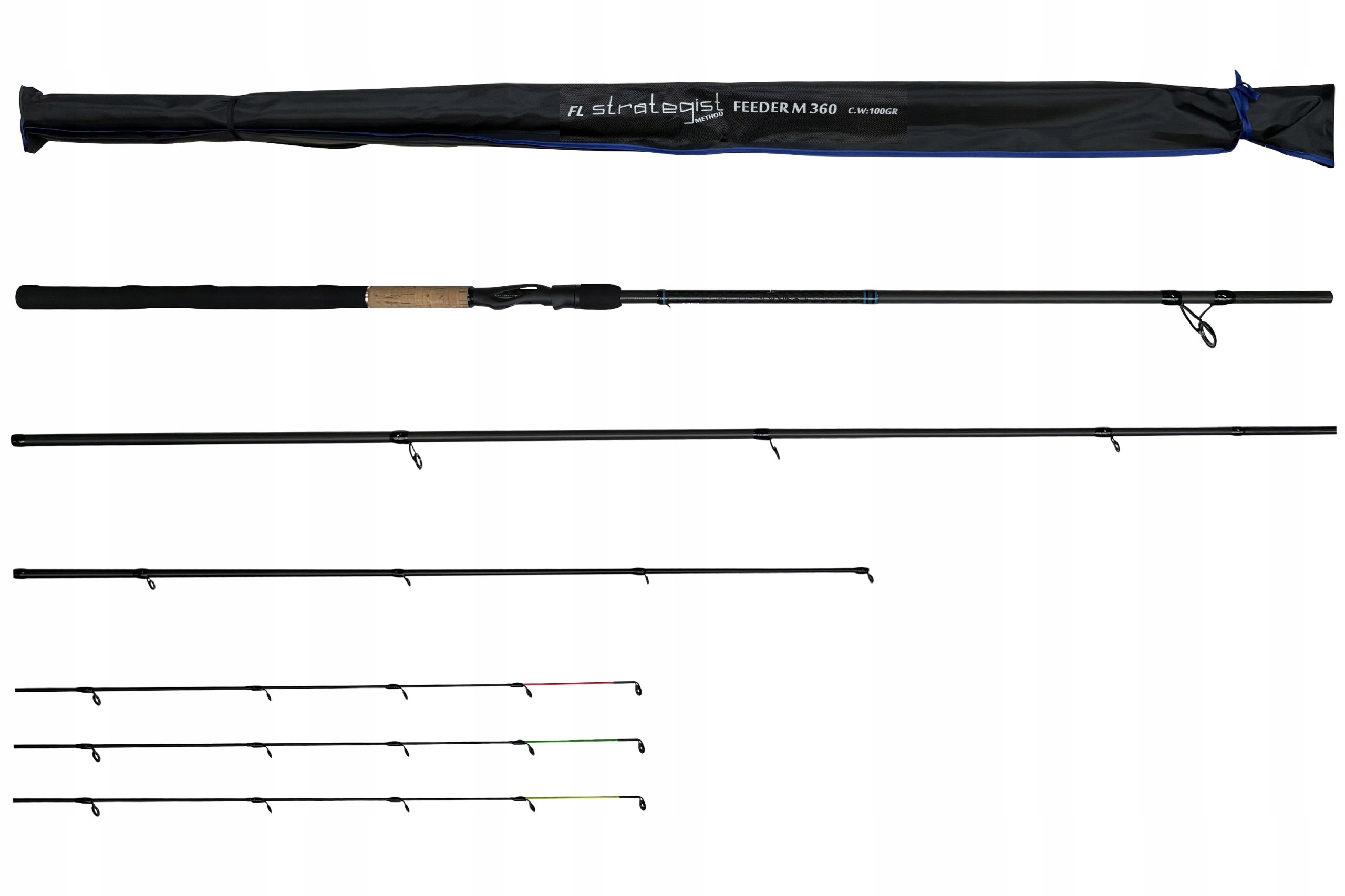 Wędka Feederowa Fl Strategist Method Feeder 360 3.60m c.w. 100g Carbon 3+3