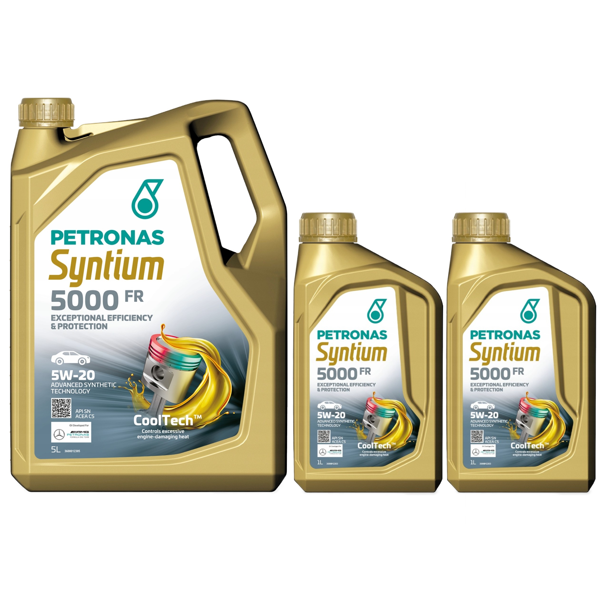 Petronas Syntium 5000FR 5W-20 Sn 5L Petronas Syntium 5000FR 5W-20 Sn 1Lx2