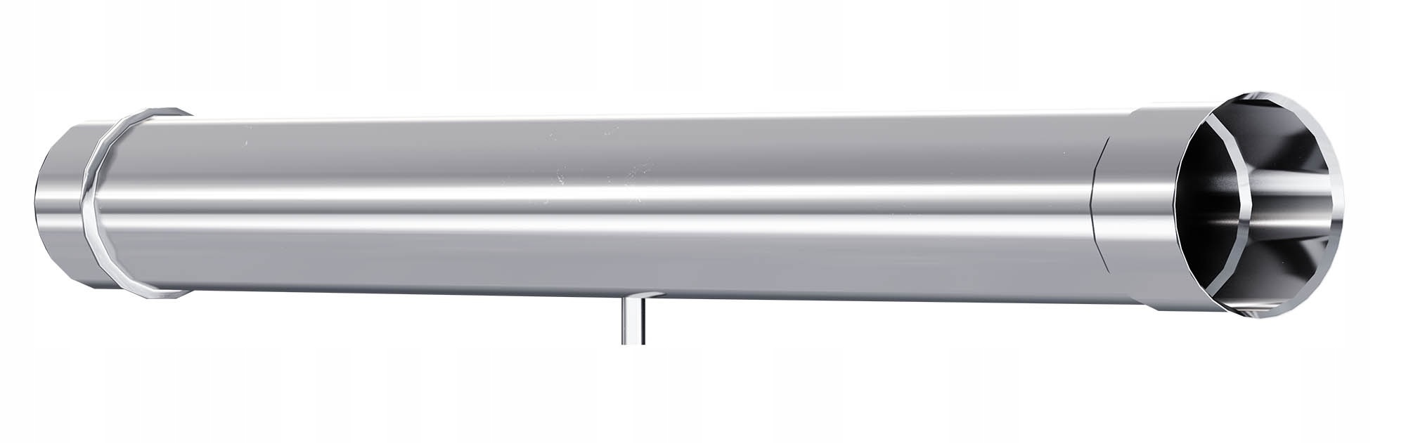 Ks Trubka kyselinovzdorná s měřícím hrdlem 130 mm 1,0 mm 1 m, komínová vložka