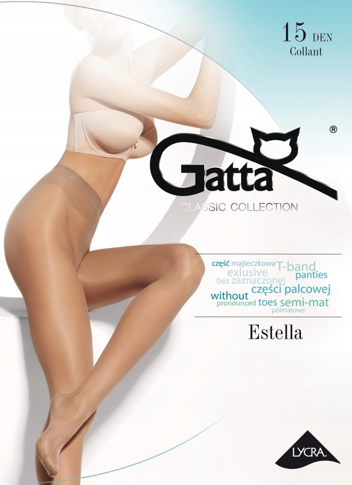 

Rajstopy Estella lycra 15 Den Gatta: panna, 4/L