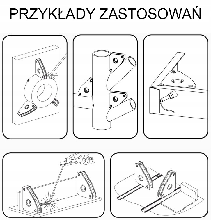 KĄTOWNIK MAGNETYCZNY SPAWALNICZY UCHWYT 23 KG MAGNES DO SPAWANIA SPAWARKI Dokładność 0.5%