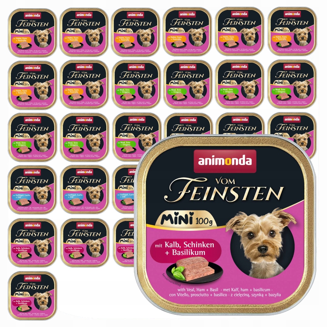Animonda Vom Feinsten Mini 32x100g Krmivo pro psy Mix Chutí