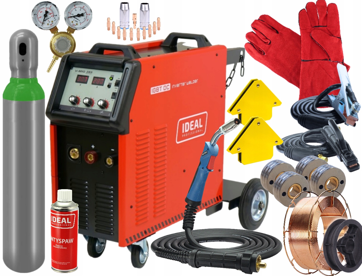 Półautomat Spawarka Migomat 400V V-mig 285 4x4 Pro Mma Ideal