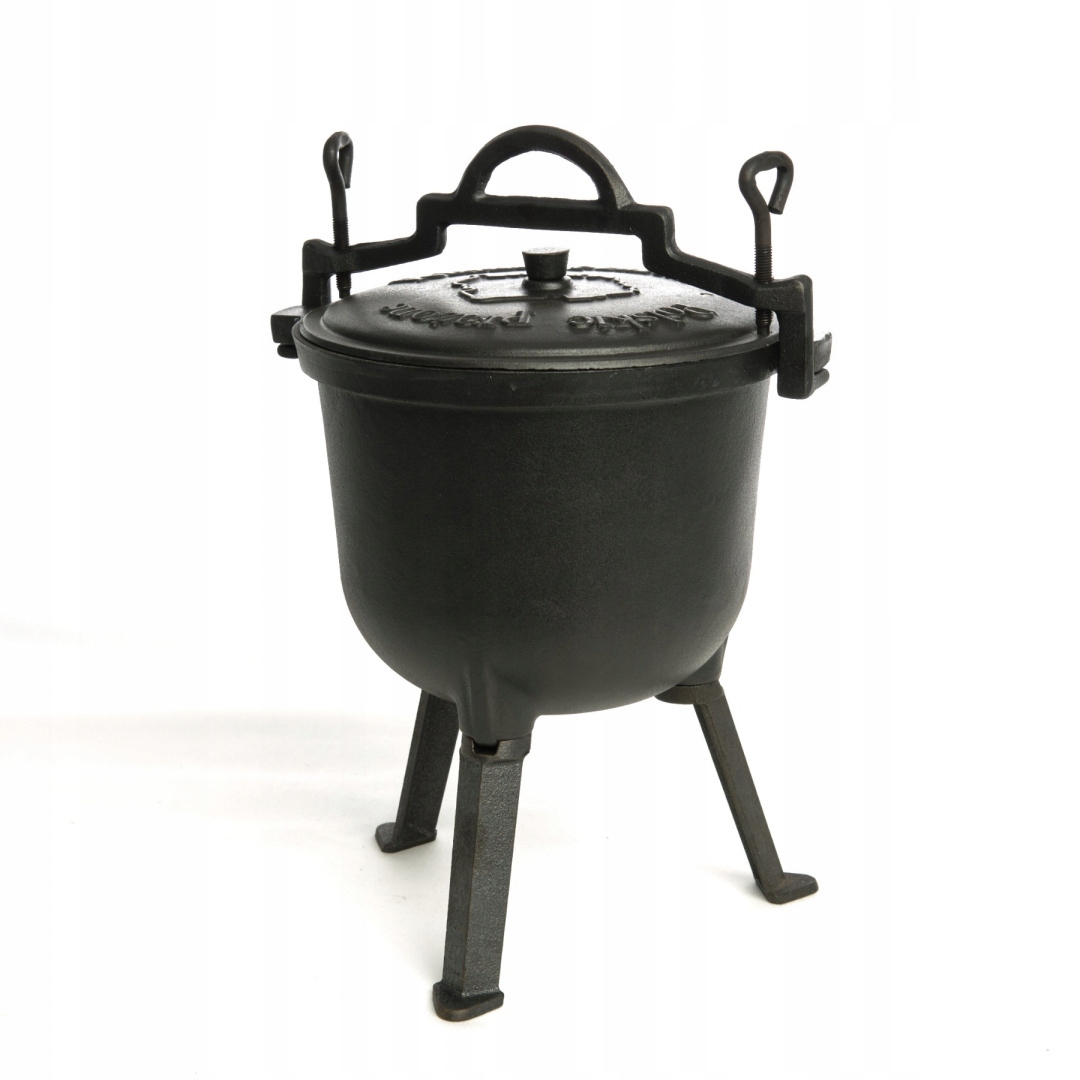 Garnek na prażone Kociołek myśliwski żeliwny 4l Producent Narnia