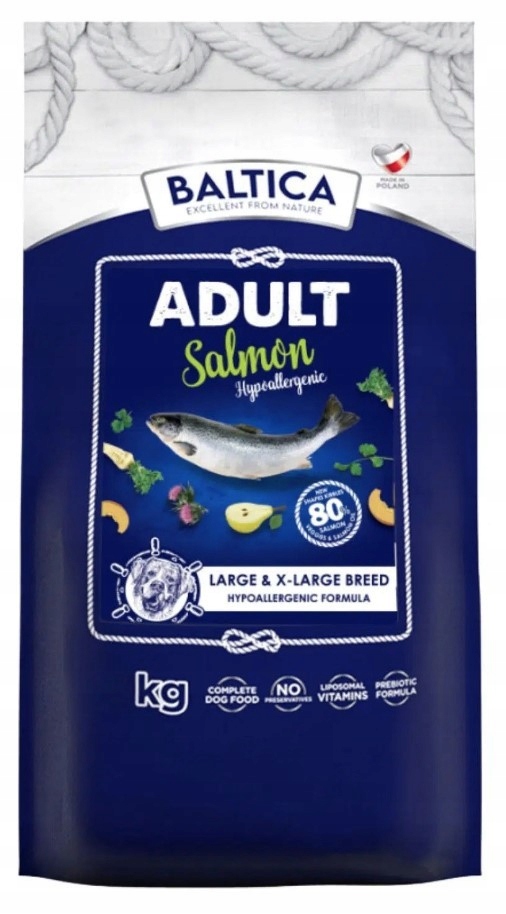 Baltica Excellent Adult Salmon Hypoallergenic dla dużych ras 12kg