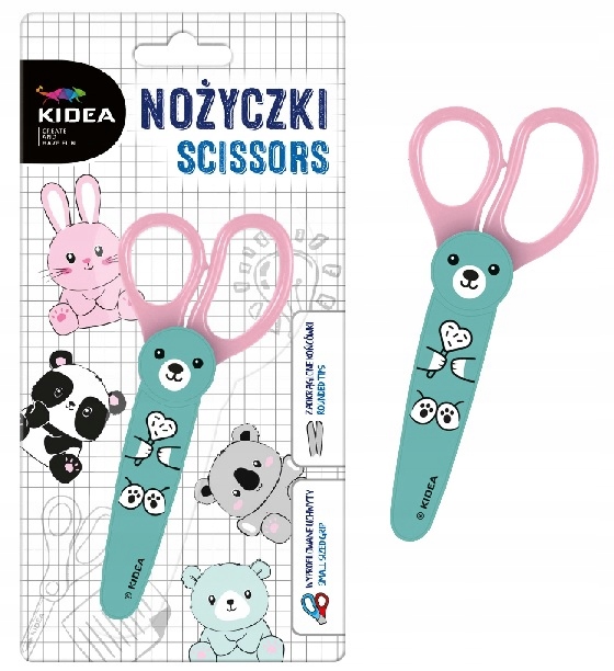 

Nożyczki z figurką w Etui podziałka mix Kidea