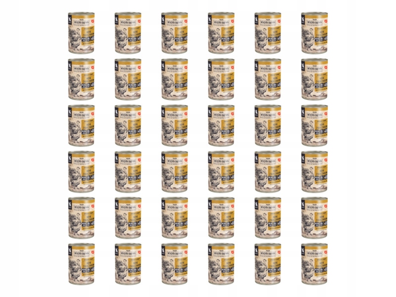 Karma dla kota Wiejska Zagroda Indyk z kurczakiem 36 x 400 g