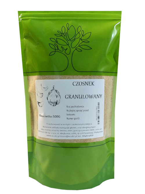 CZOSNEK GRANULOWANY 500g ECOBI JAKOŚĆ!