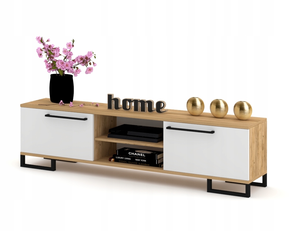 Stojąca szafka RTV Komoda TV CRAFT Biały 120 cm