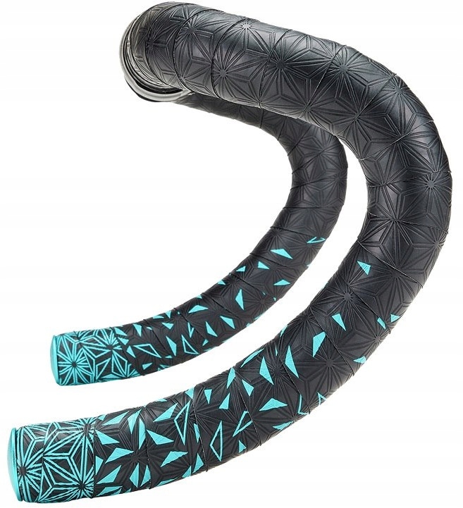 Omotávka na řidítka Supacaz Sticky Kush Star Fade Celeste Koncovky