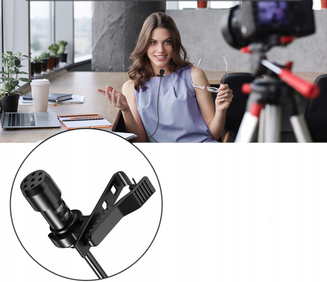 MOZOS LAVMIC1 mikrofon krawatowy do telefonu aparatu mini jack klips gąbka Kod producenta LAVMIC1