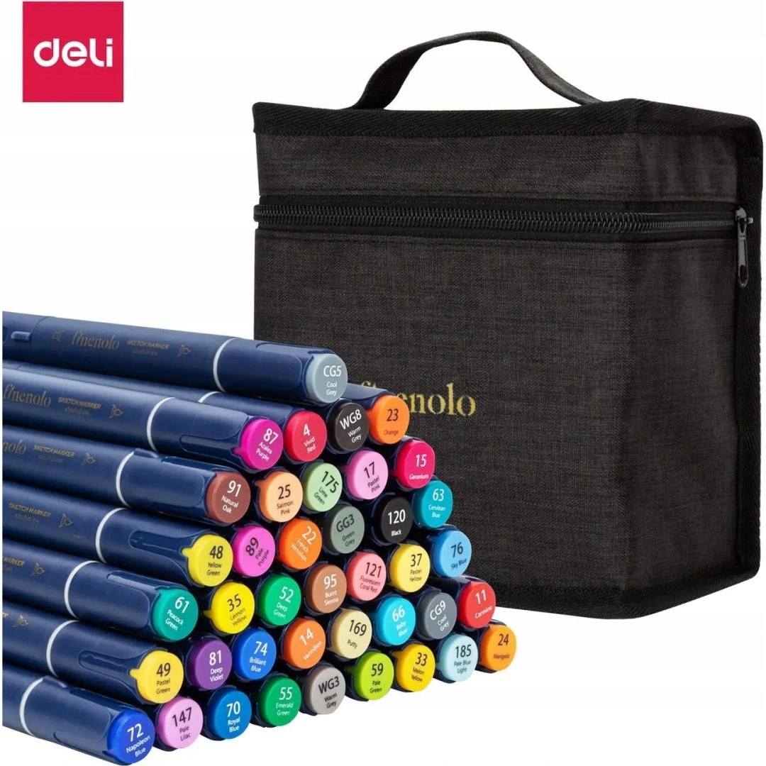 Fixy oboustranné umělecké Finenolo 40 barev C184-40 Deli