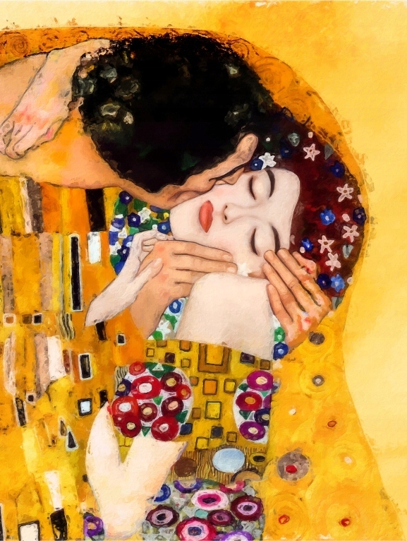 GUSTAV KLIMT POCAŁUNEK PLAKAT secesja modernizm obraz B2 50x70 #354