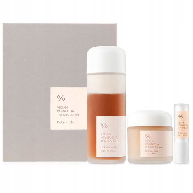 Dr. Ceuracle Vegan Kombucha Sada Krém 30 ml Esence s čajem 50 ml