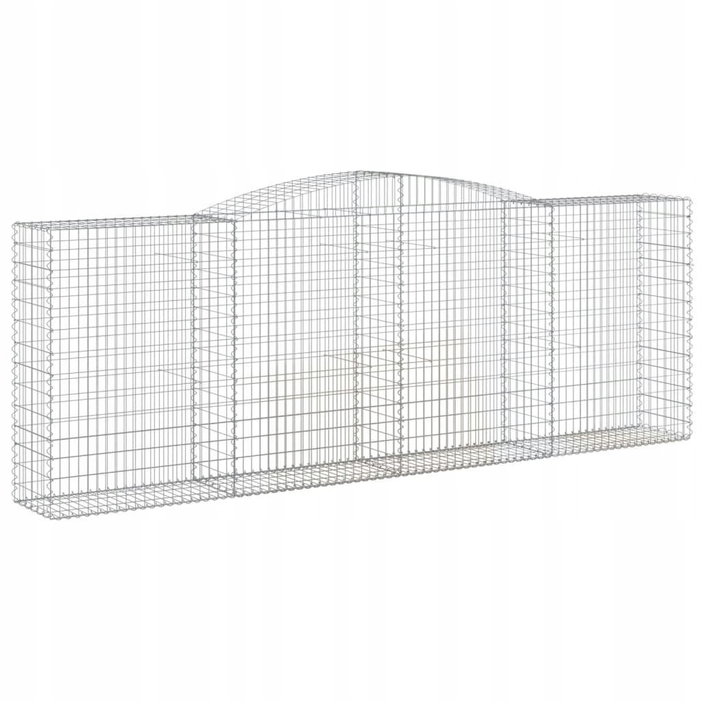 VidaXL Obloukový gabionový koš 400x50x140/160 cm,