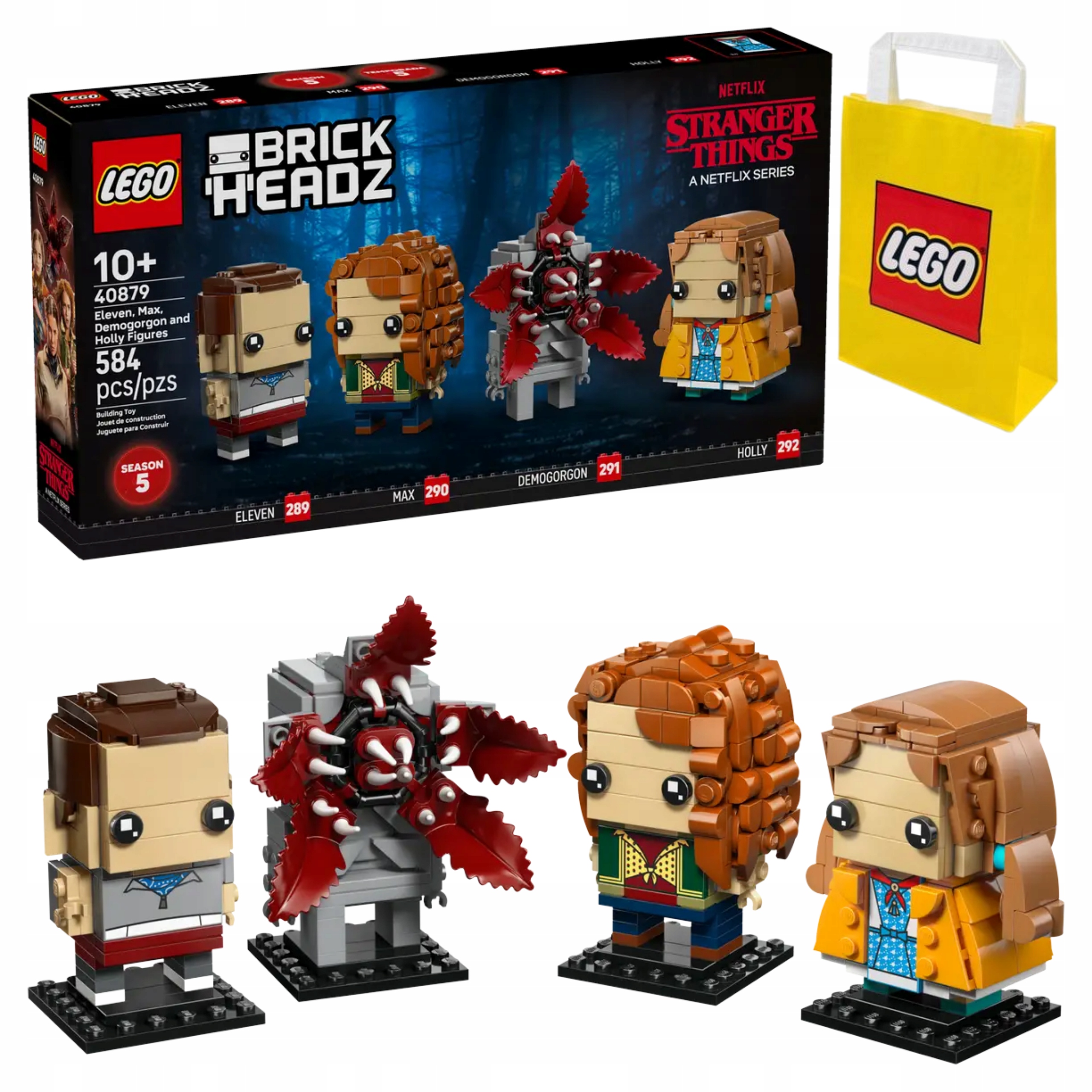 Lego BrickHeadz 40879 Figurky Dustina, Mikea, Willa a Lucase Taška Lego