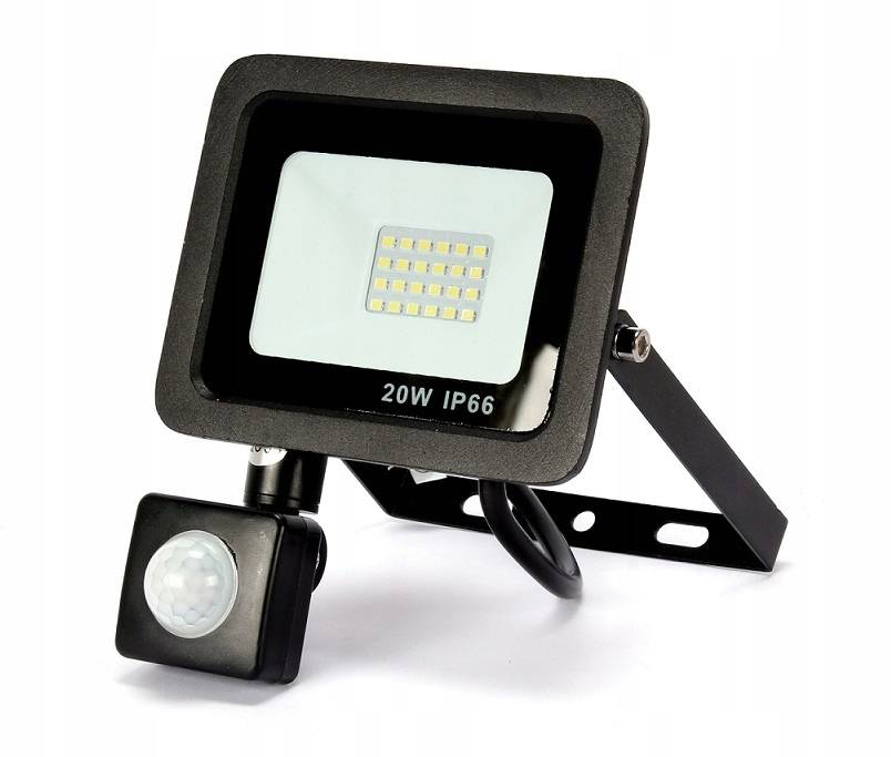 NAŚWIETLACZ HALOGEN Z CZUJNIKIEM RUCHU czarny 20 W Marka Syntron