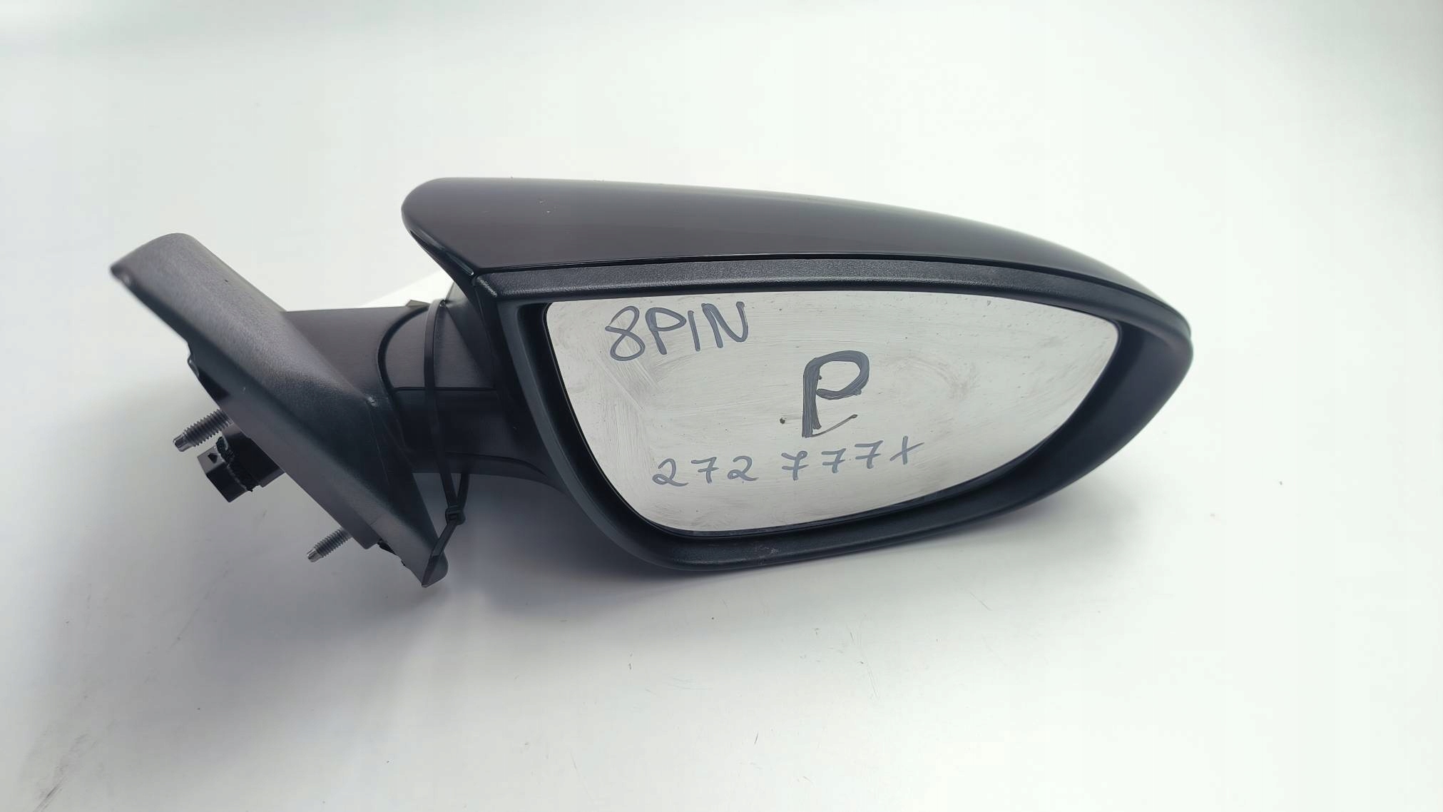 mirror right EU black, HYUNDAI BAYON LIFT 8 PIN