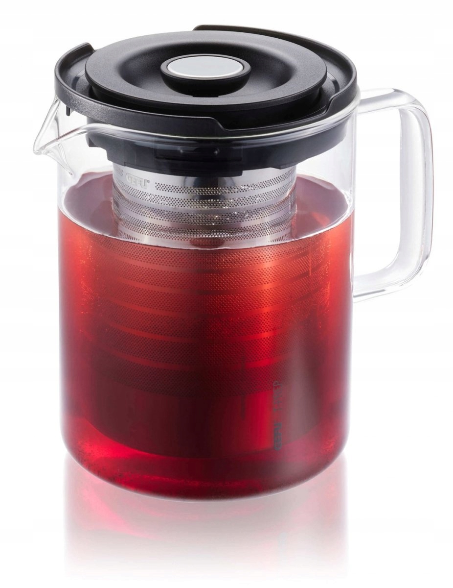Kanvica na čaj Lúhovač Sklenená Gefu T Prep 800 ml so sitkom na bylinky