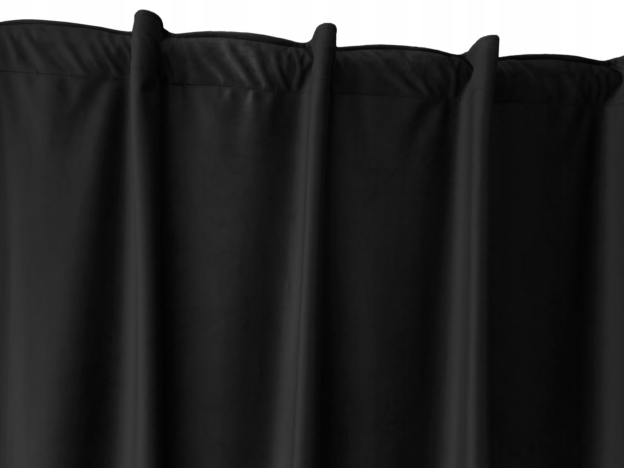 

Zasłona Kotara 145x400 390 380 370 Velvet Czarna
