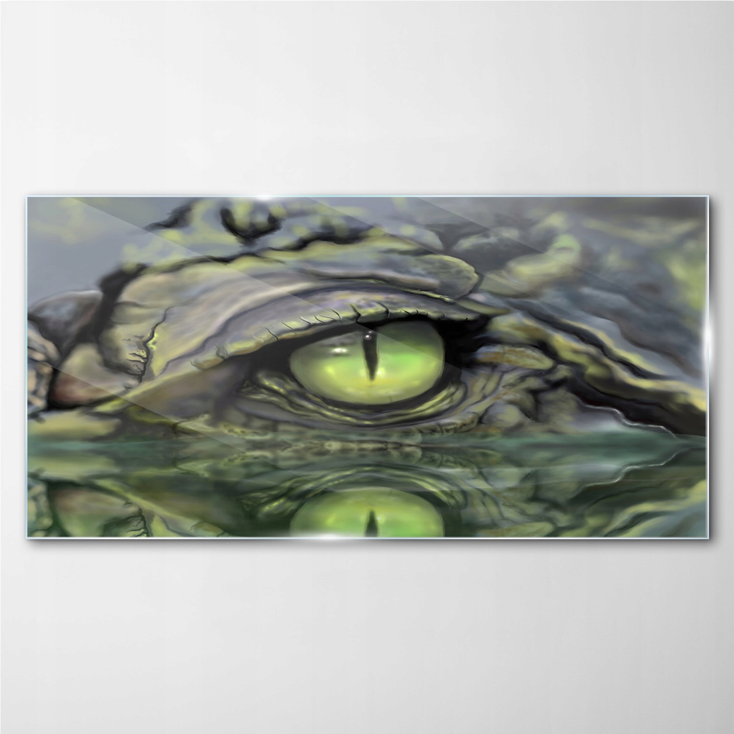 

Obraz szklany Zwierzę krokodyl oko woda 140x70 cm