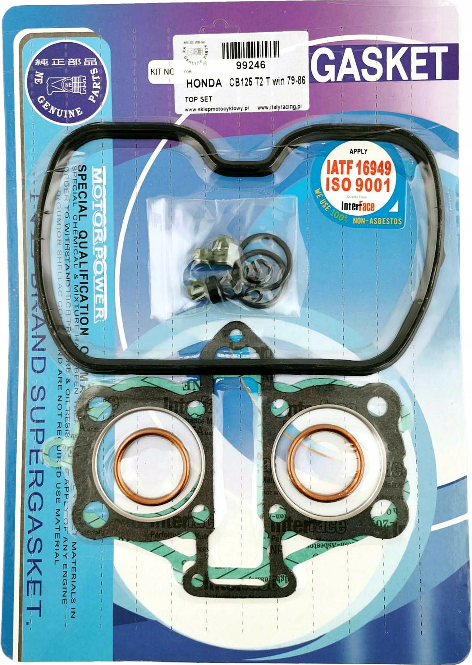 Zestaw Uszczelek Silnika Honda Ca 125 Rebel 1995-2000r