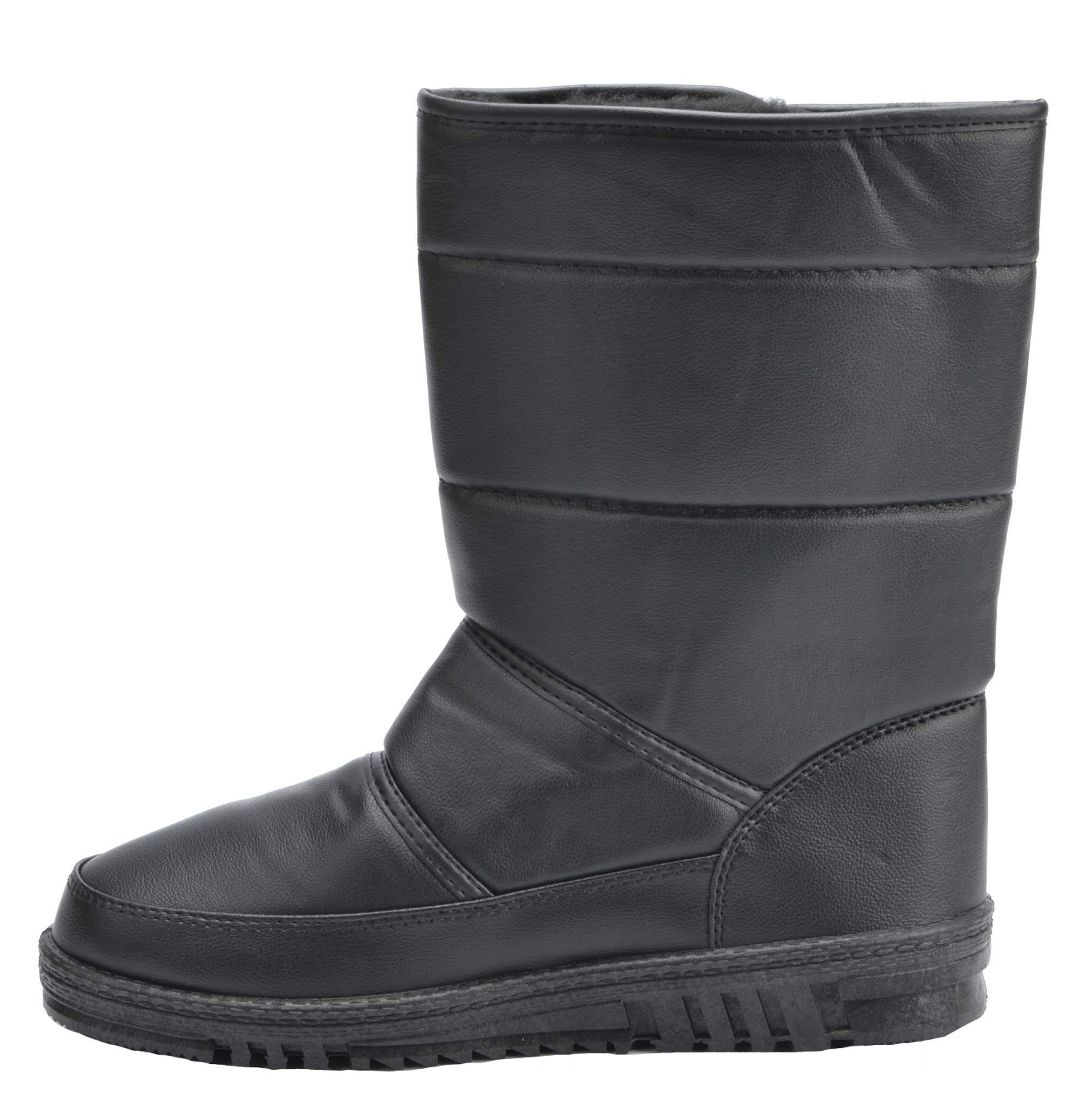 KOZAKI BOTKI RZEP ZIMOWE BABCI DZIADKA SZEROKIE 44 Kolor czarny