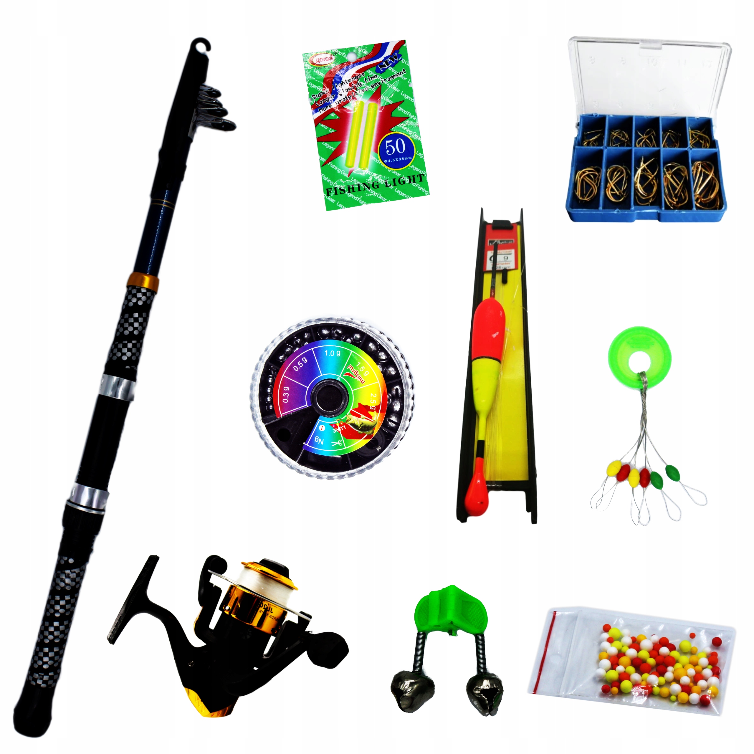 ZESTAW NA START WĘDKA KOŁOWROTEK AKCESORIA SUPER PREZENT DLA DZIECKA
