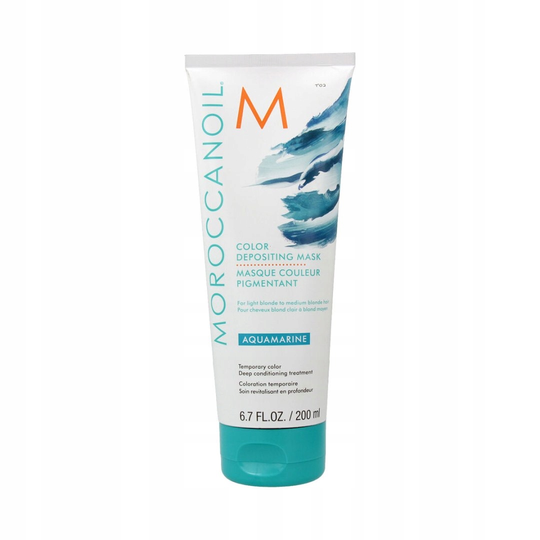Maska na vlasy Moroccanoil Depositing Aqua marine 200 ml