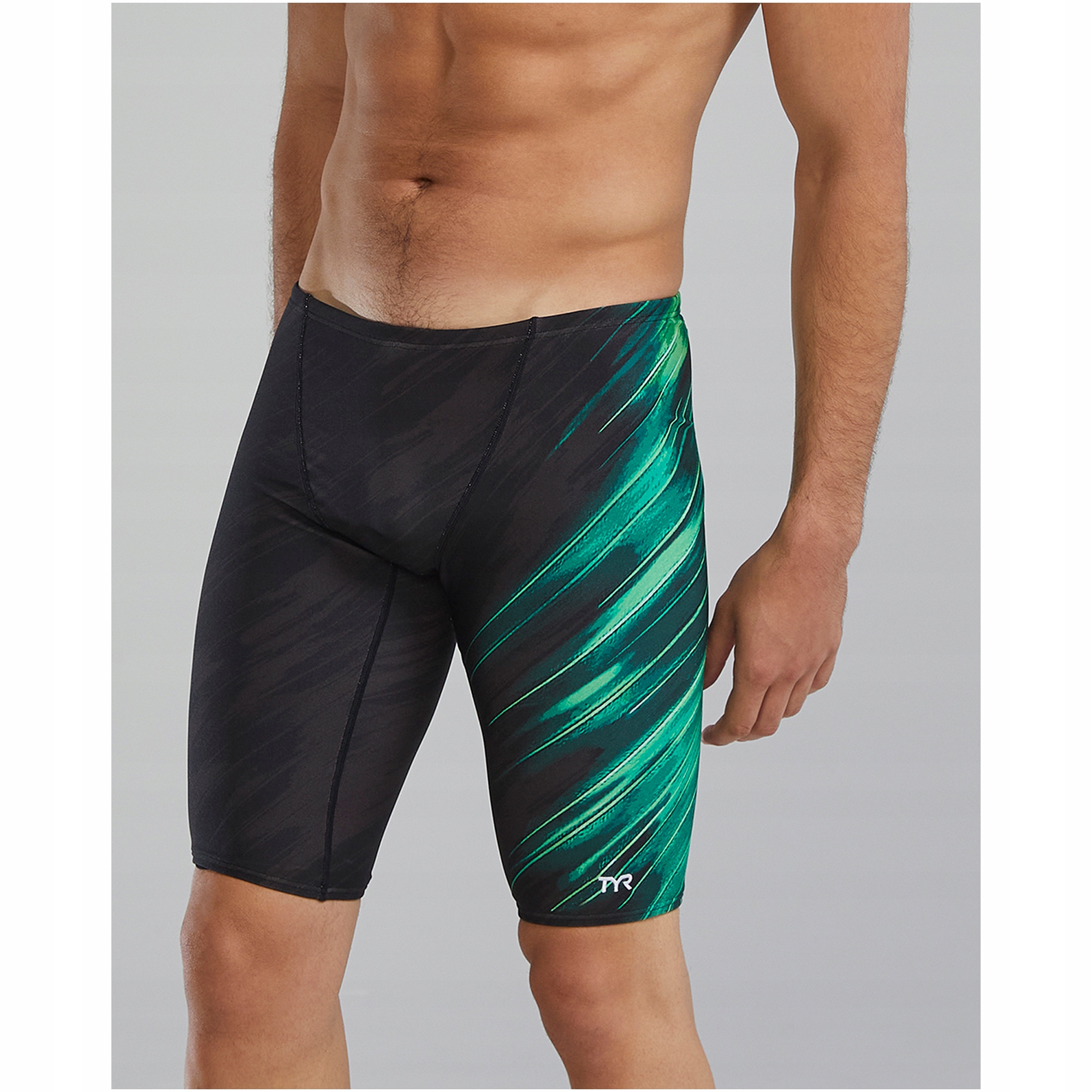 Tyr Kąpielówki męskie spodenki na basen jammery Cycloid zielone r. 36