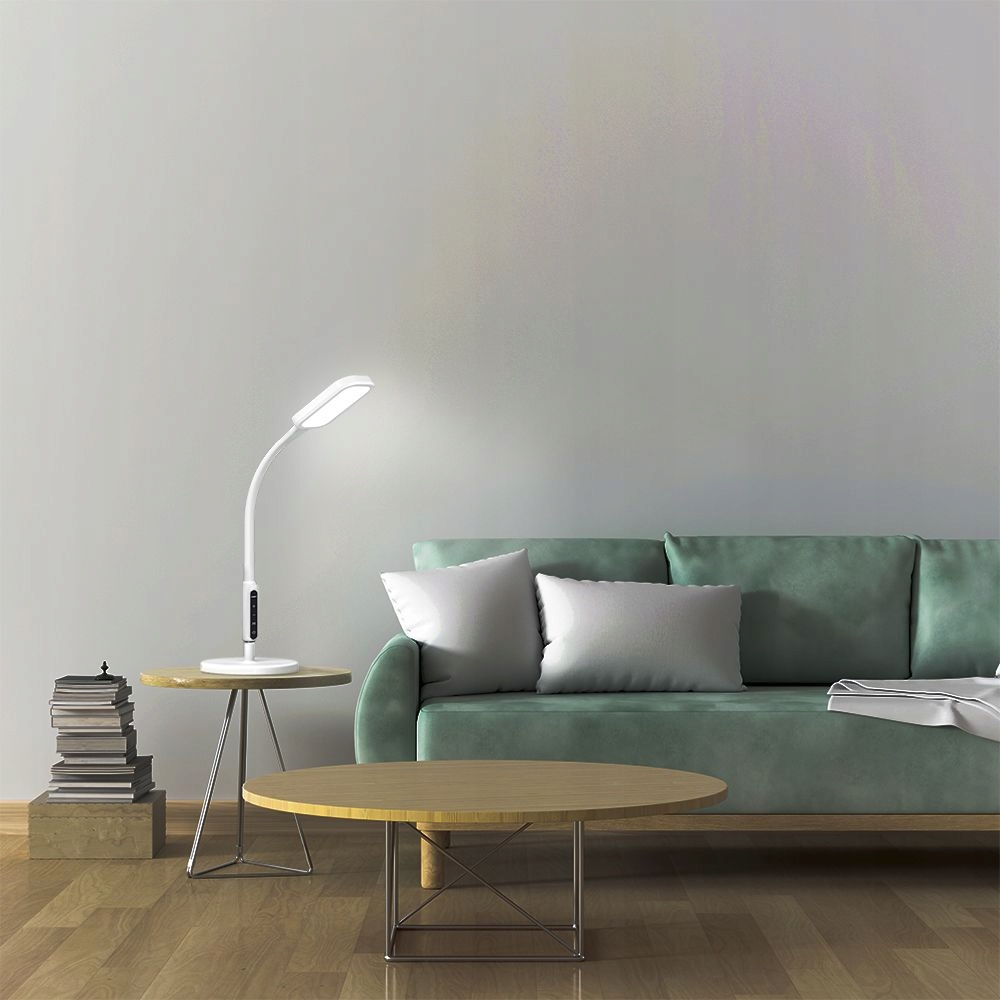 LAMPA PODŁOGOWA STOJĄCA LED do czytania nocna 12W Długość/wysokość 173.3 cm