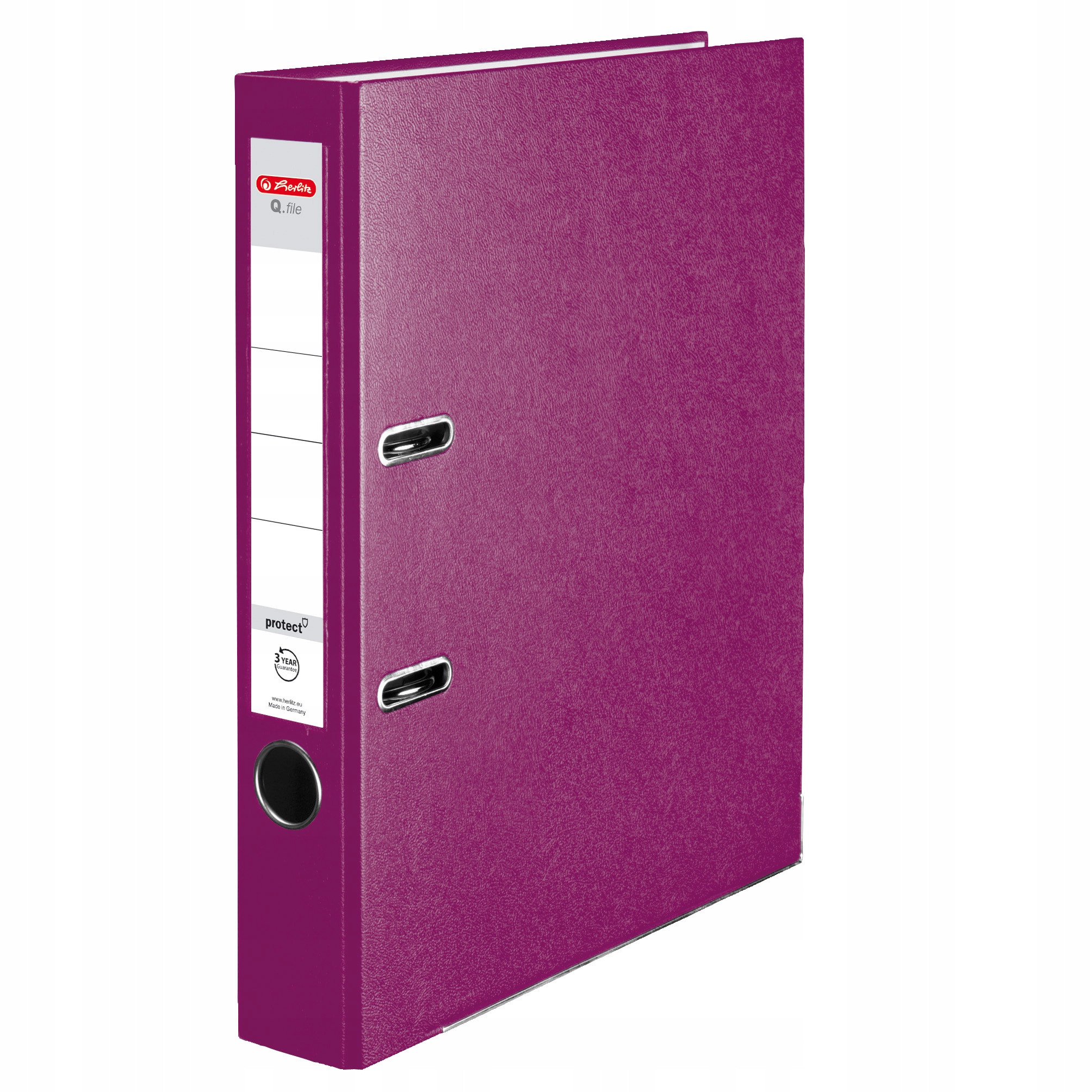 

Segregator Herlitz Q.file A4 5CM Wąski Jagodowy