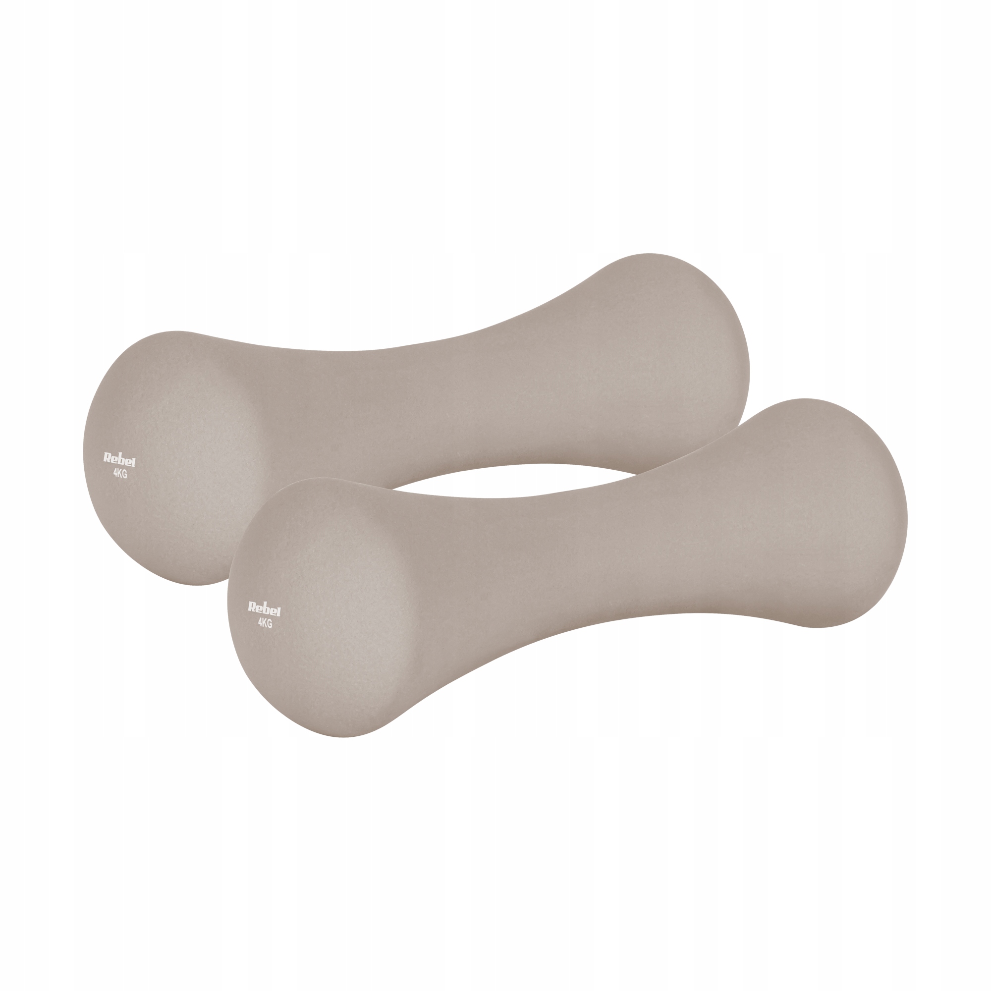 Hantelki żeliwne neoprenowe 2x4kg do ćwiczeń treningu fitness Rebel