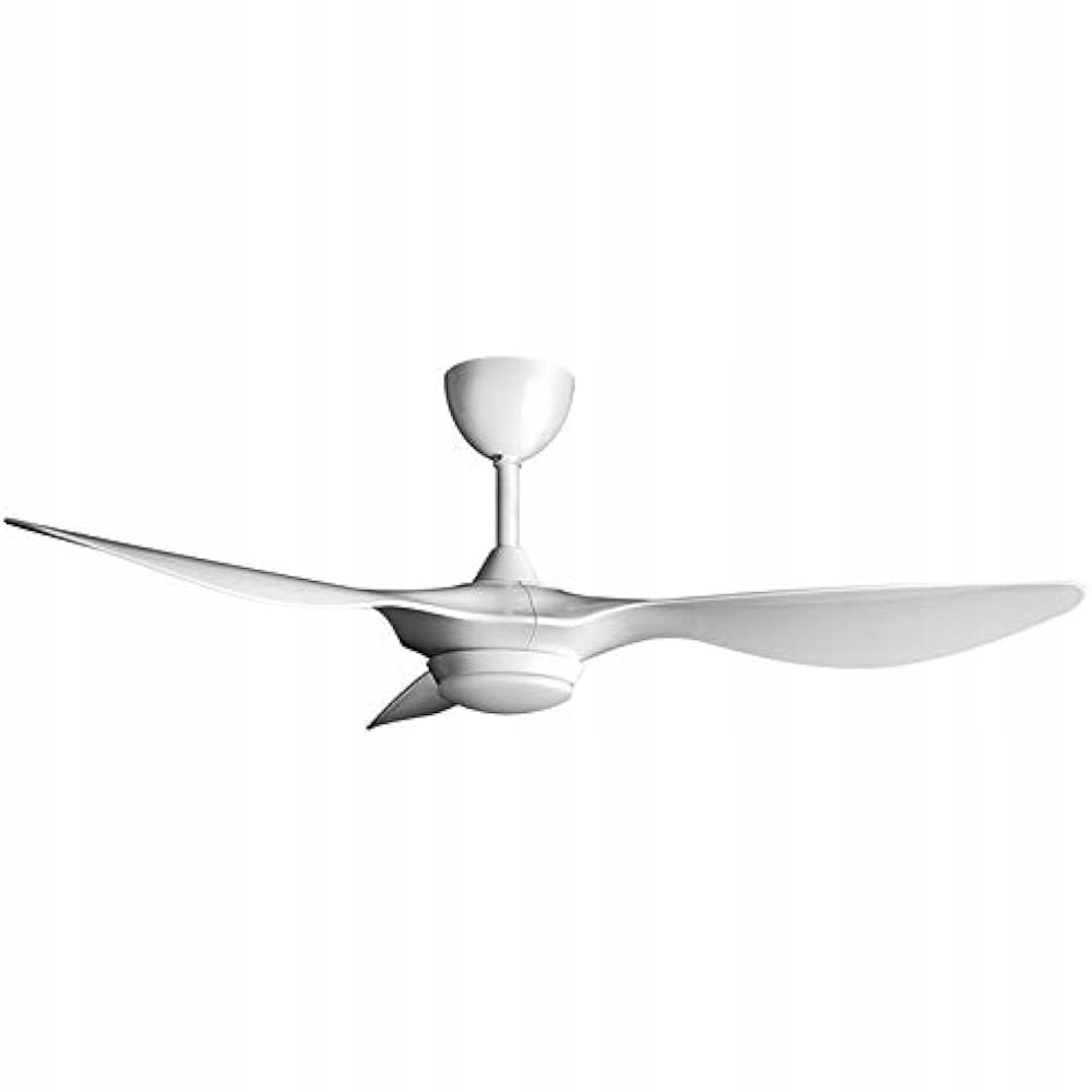 Reiga 132 cm Led stropný ventilátor s diaľkovým ovládaním, 3 drevené lopatky, tichý DC