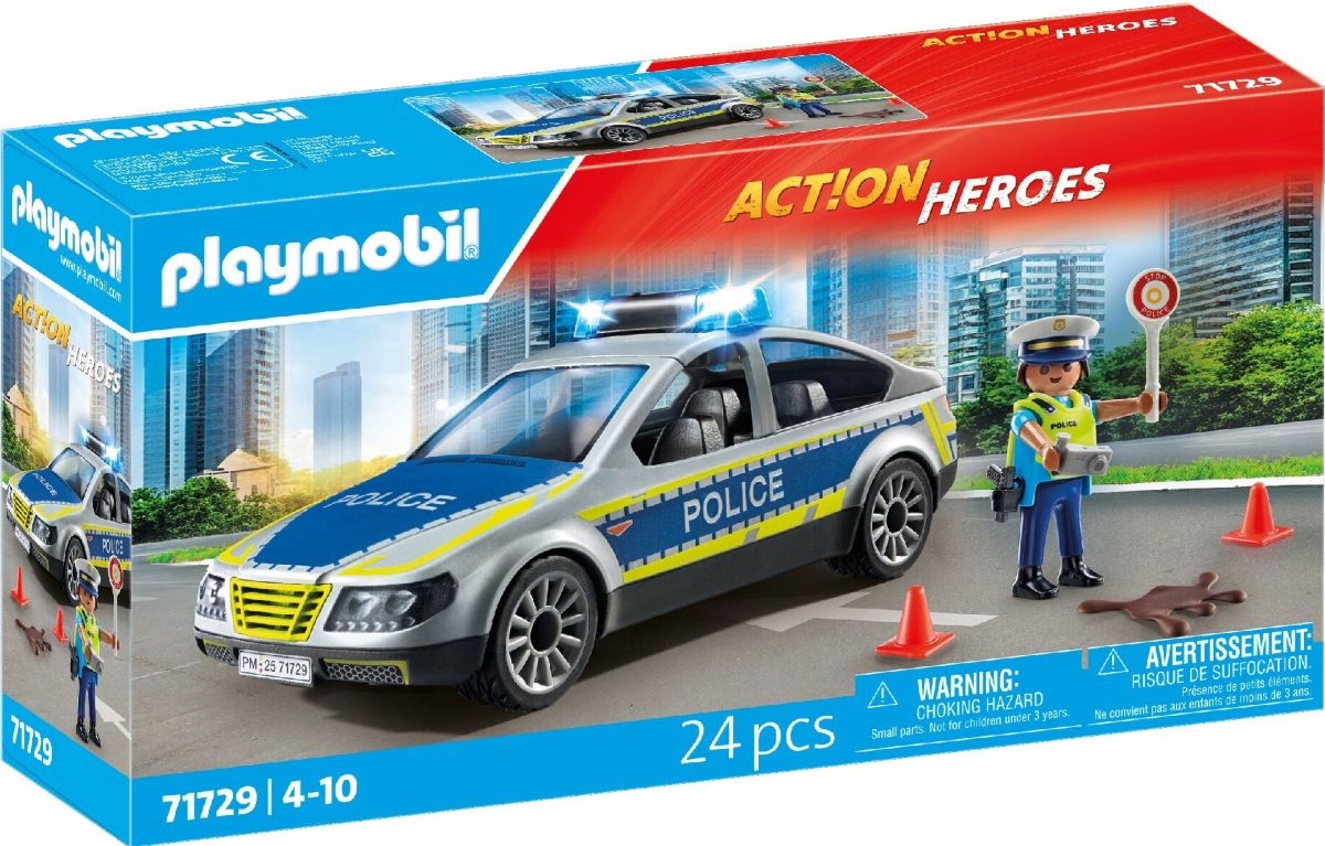 Klocki konstrukcyjne Playmobil radiowóz policyjny 24 el. 4 lata 71729