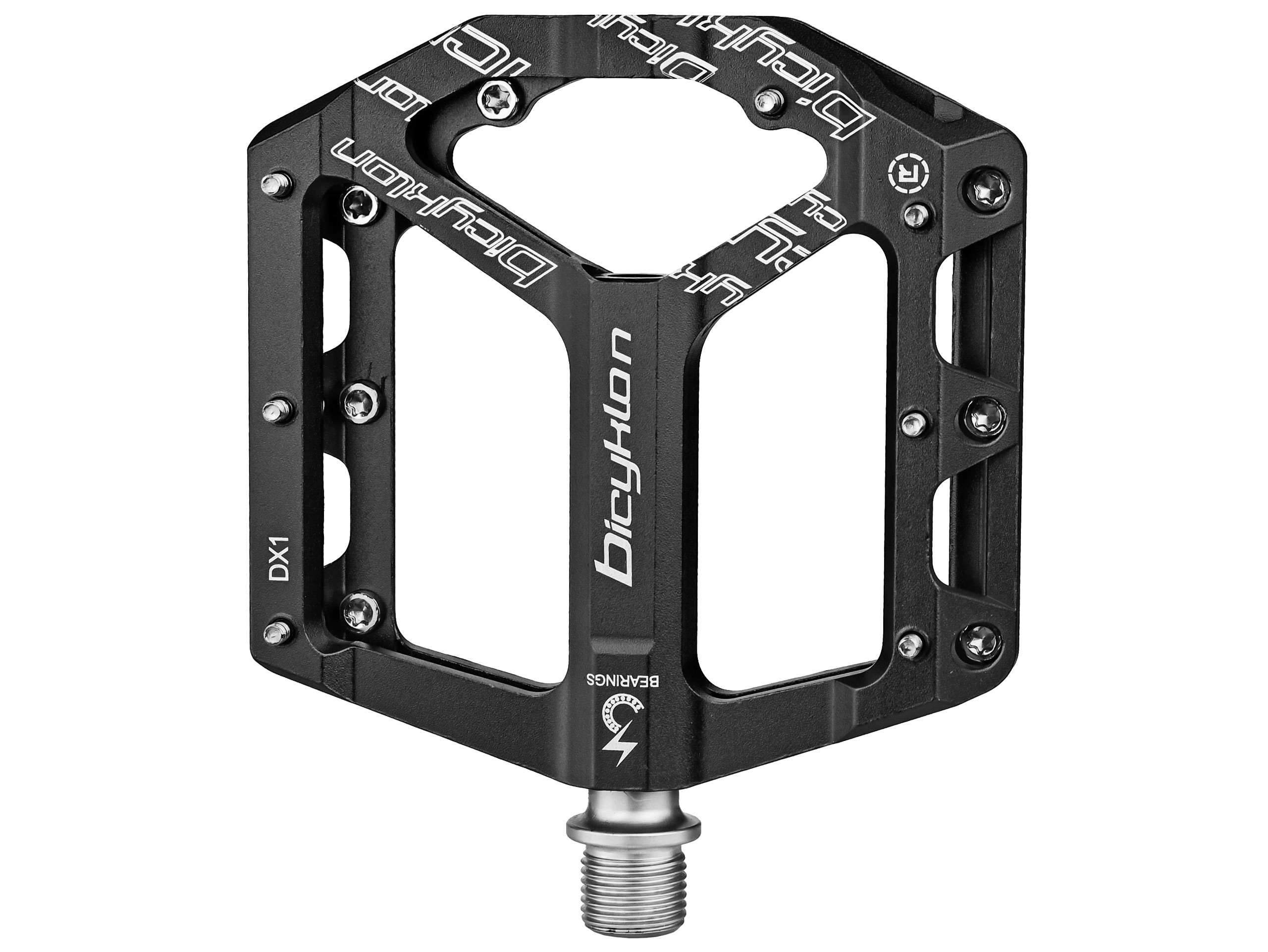 PEDAŁY ROWEROWE BICYKLON DX1 PLATFORMOWE ŁOŻYSKA MASZYNOWE CZARNE Model DX1