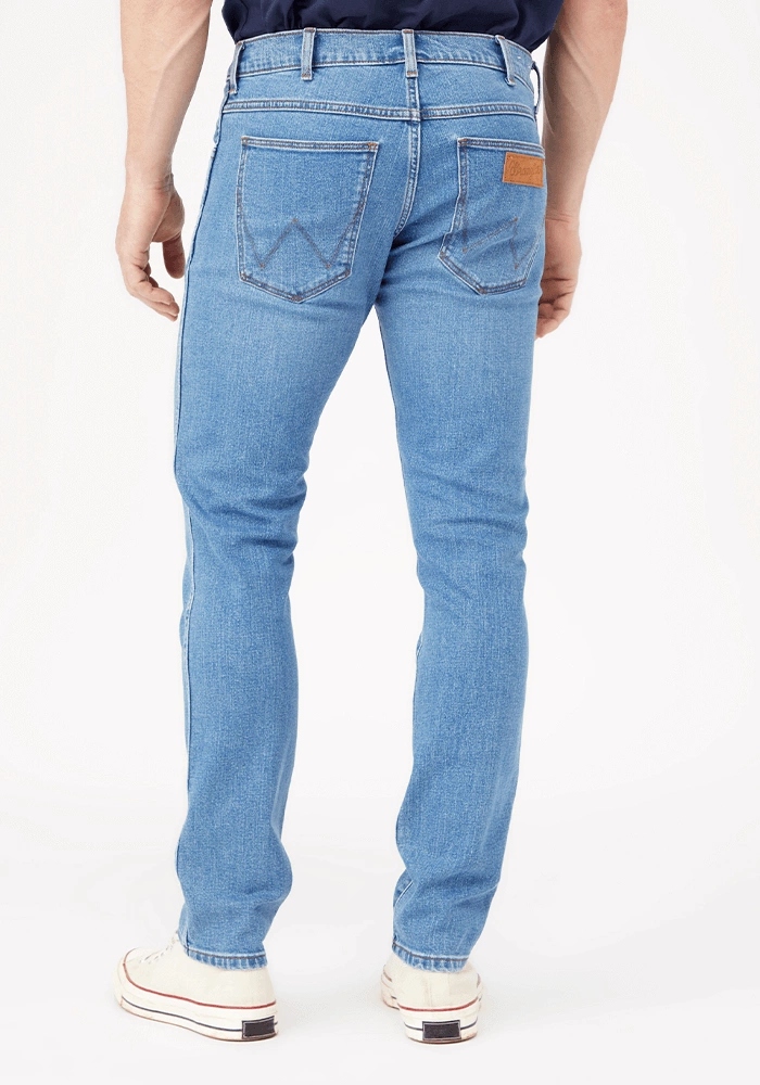 Pánské zúžené džínové kalhoty Wrangler Larston Lighthouse W18SHNR20 30/32