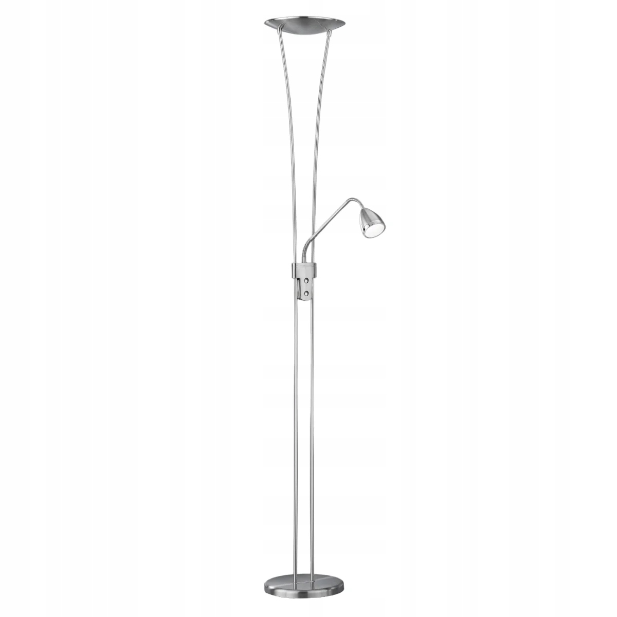 Stojacia Led lampa 180 cm strieborná Trio Arizona 2500lm 2x 3000K