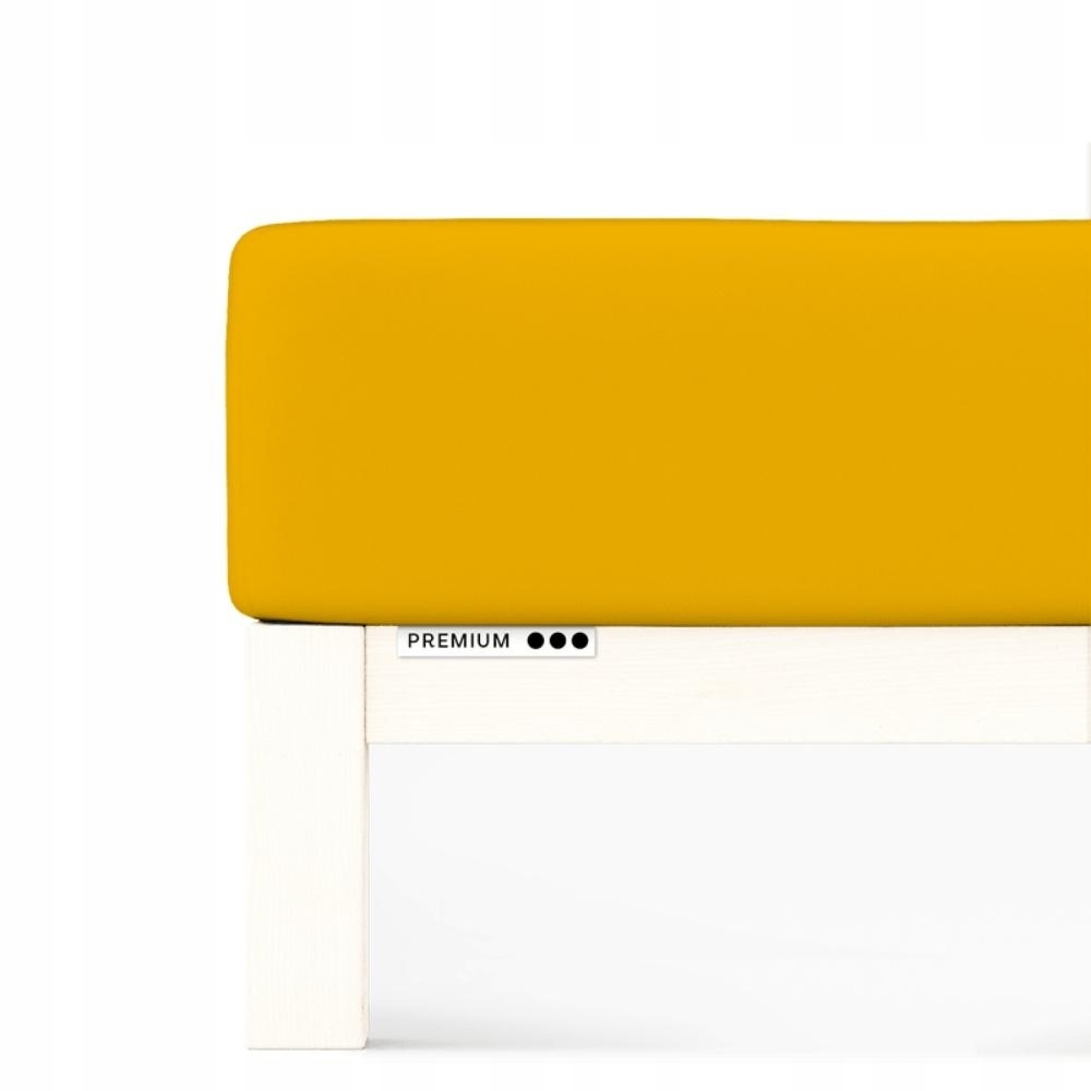 Prostěradlo Schlafgut Premium 180x190-200x220 cm Yellow Deep 196