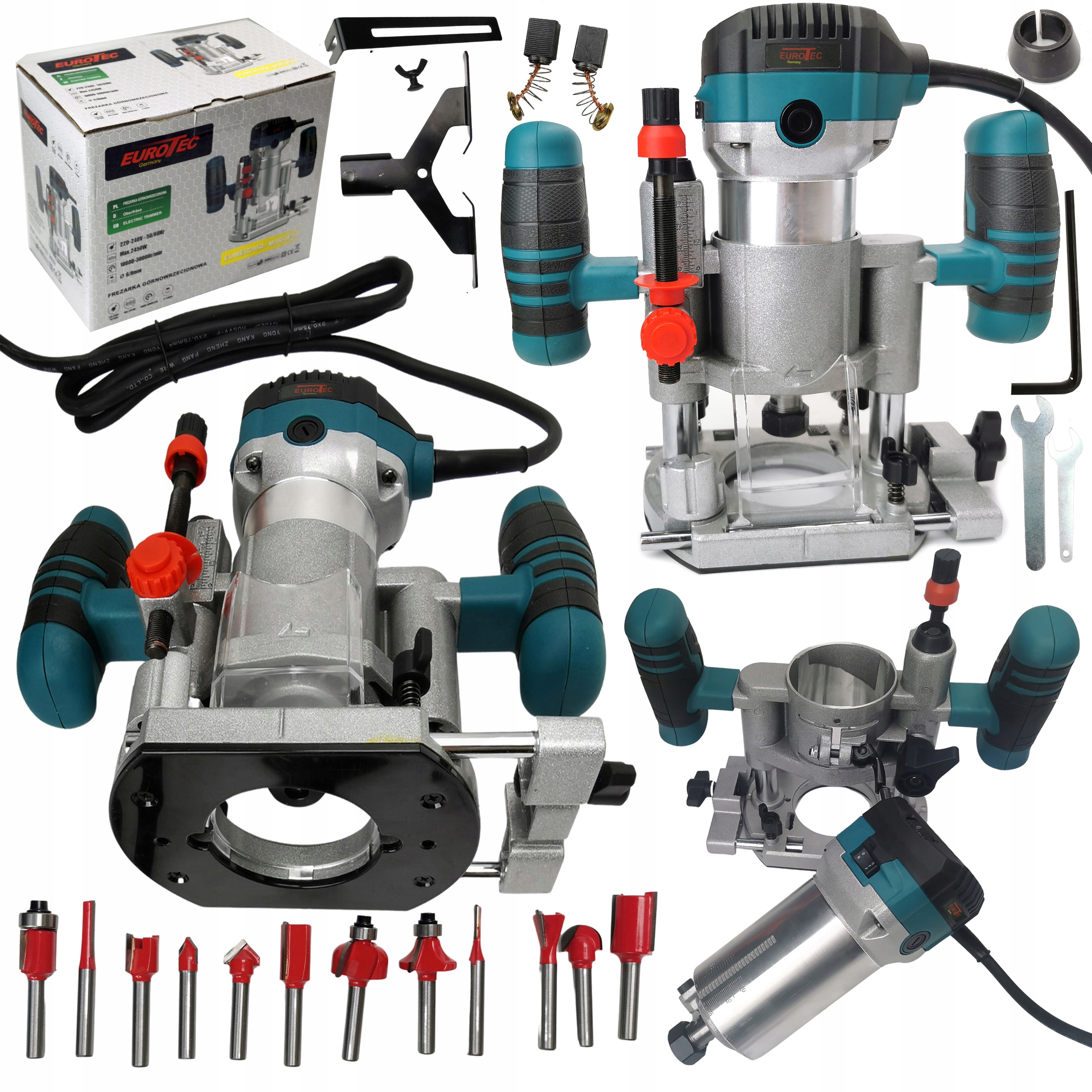 Frezarka Górnowrzecionowa Do Drewna Z Zestawem Frezów