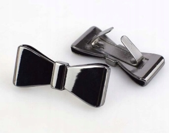 

Zaslepka pocket glam shoulder kokardka gun grafit