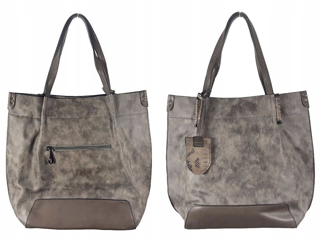 

Duża Torebka Shopper Bag Torba Zarka Brelok France