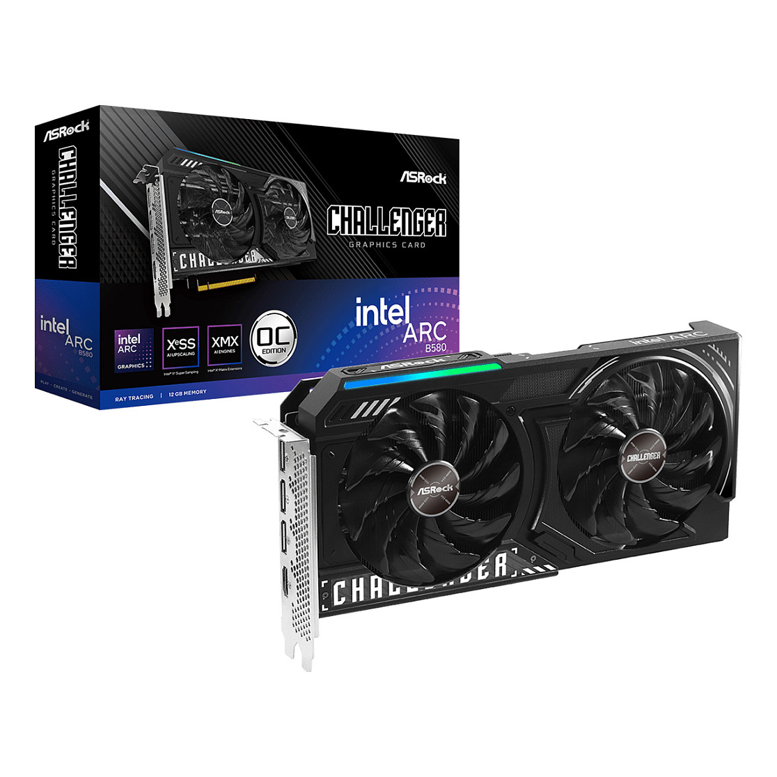 ASRock B580 Challenger 12GB Arc Oc GDDR6