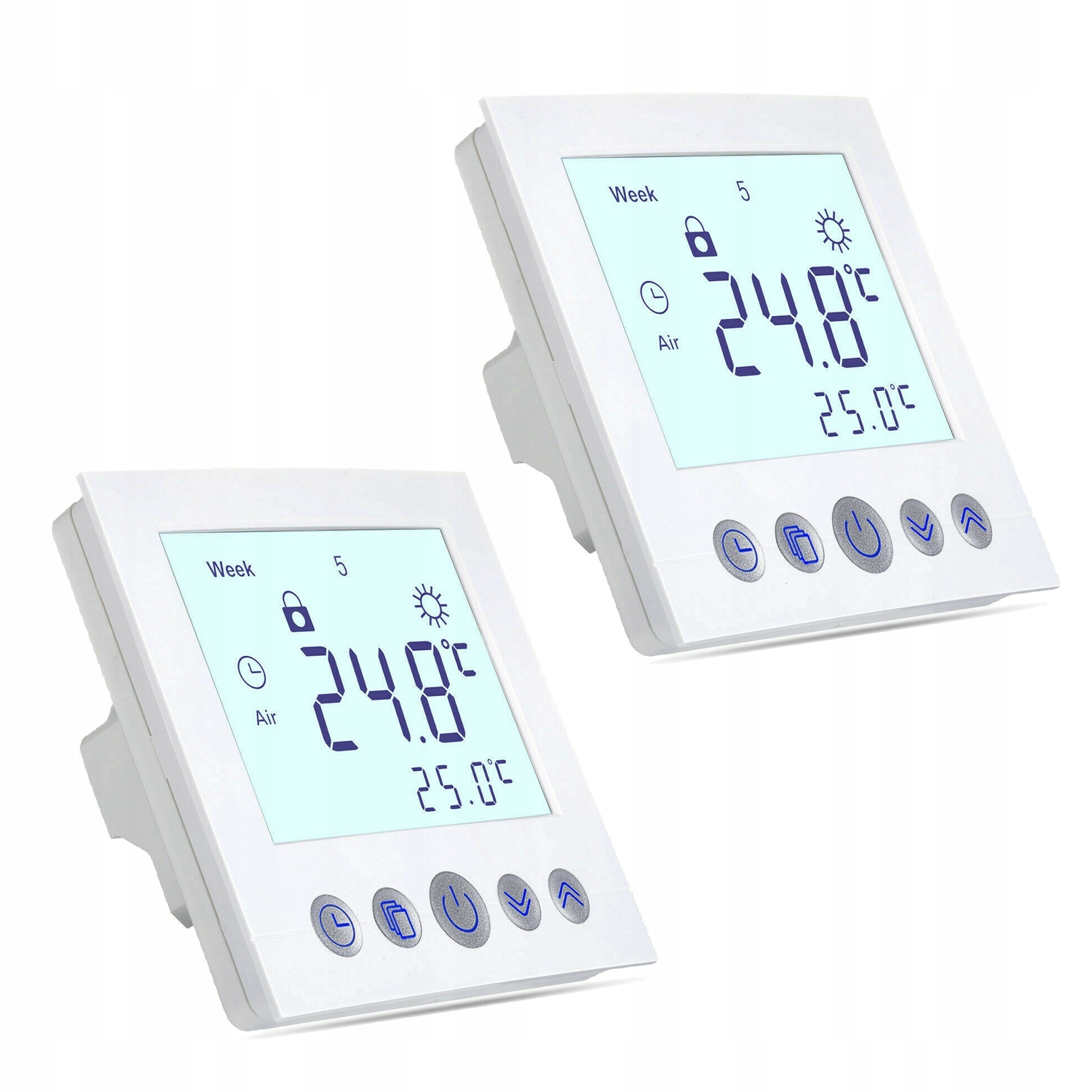 Termostat Programovatelný termoregulátor 16A LCD 2X