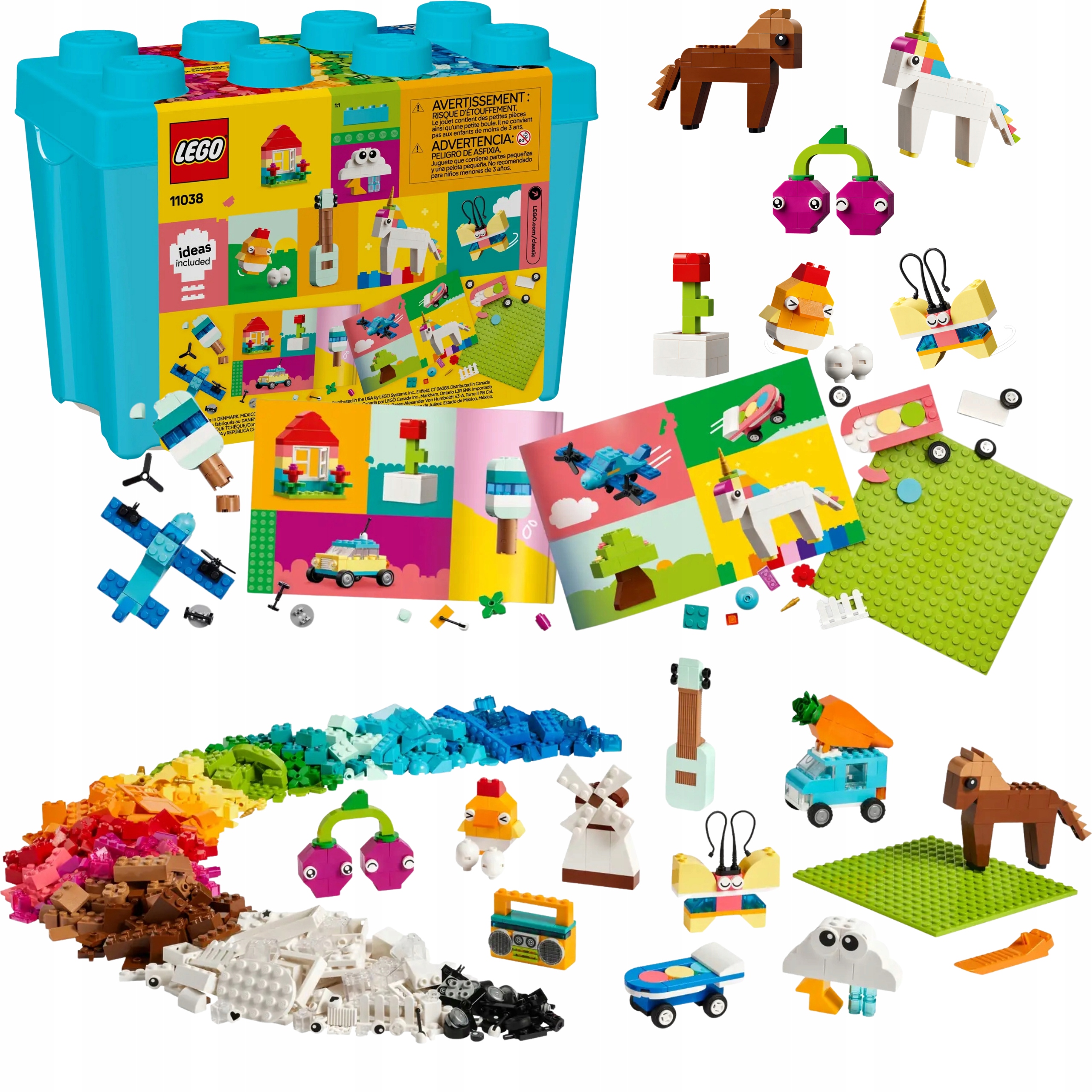 Lego Classic Klocki Edukacyjne Kreatywne Zestaw Klocków Duze XXL